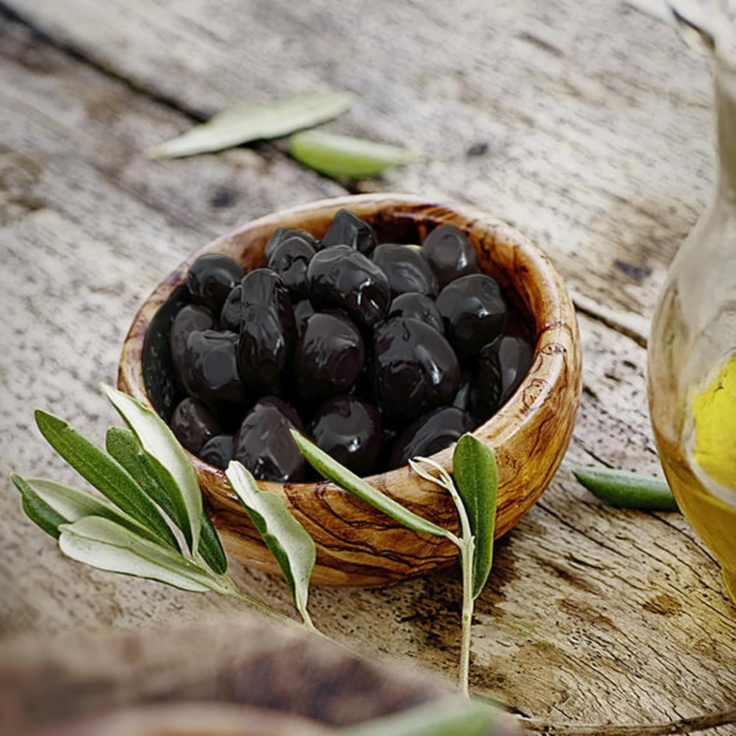 TROBST Schwarze Oliven 6x900 Gr Large mit Stein, Gemlik Olive, eingelegt in Salzlake, echte Tafelolive, Natürlich Gereift und Fermentiert, Aromatisch (6er Pack - 6 x 900 Gramm)