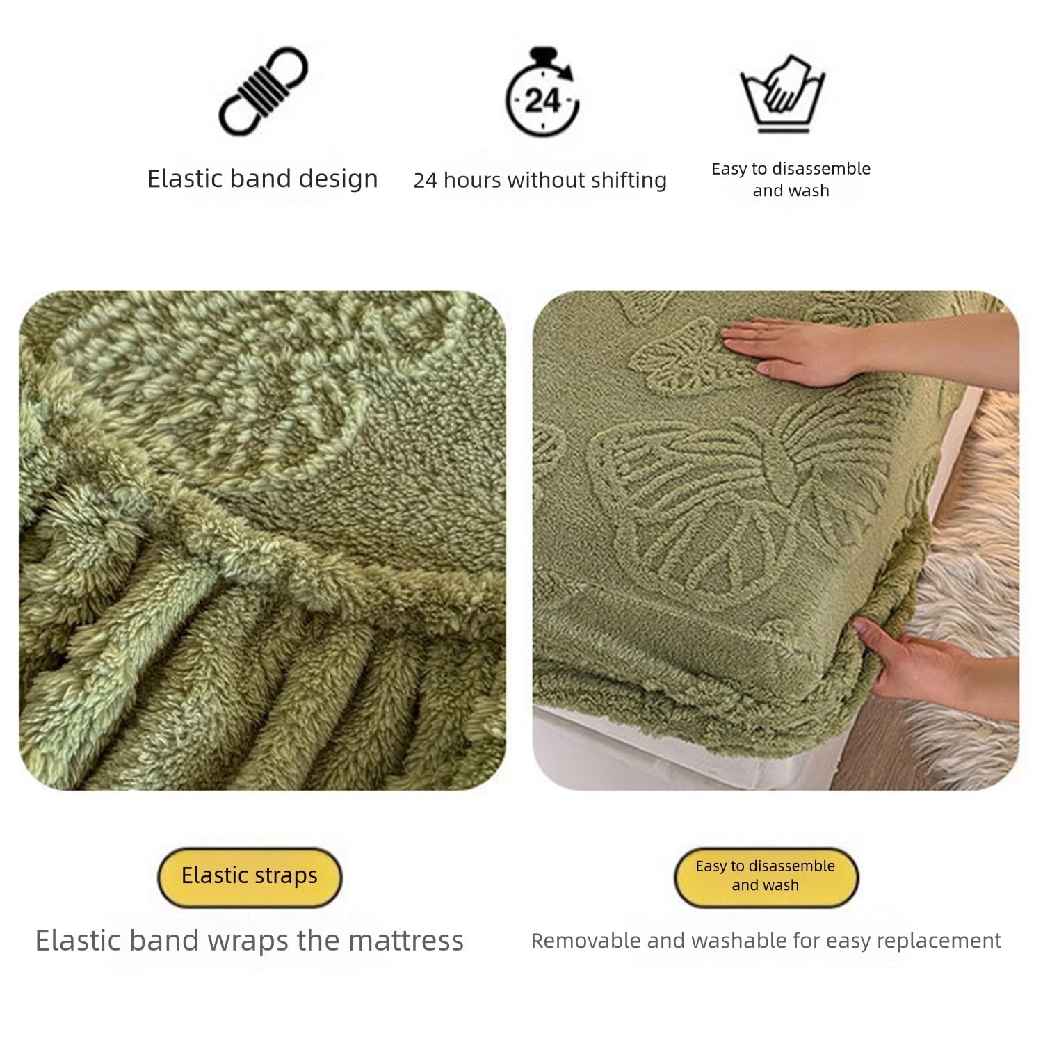 Coprimaterasso Traspirante e Impermeabile, in Morbido Tessuto taffetà con Elastico a 360° e Lavabile in Lavatrice (Grigio Chiaro, 180 * 200)