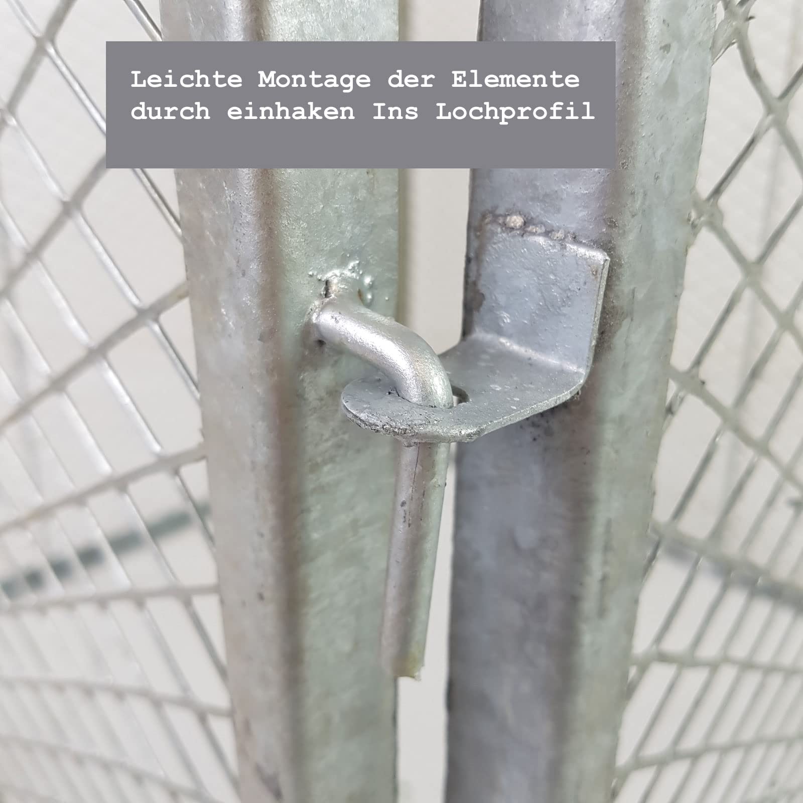 Komposter mit Deckel Metallkomposter 80x80x70cm Streckmetall feuerverzinkt Gartenkomposter mit Stecksystem Kompostbehälter 448L Metall Komposter Garten