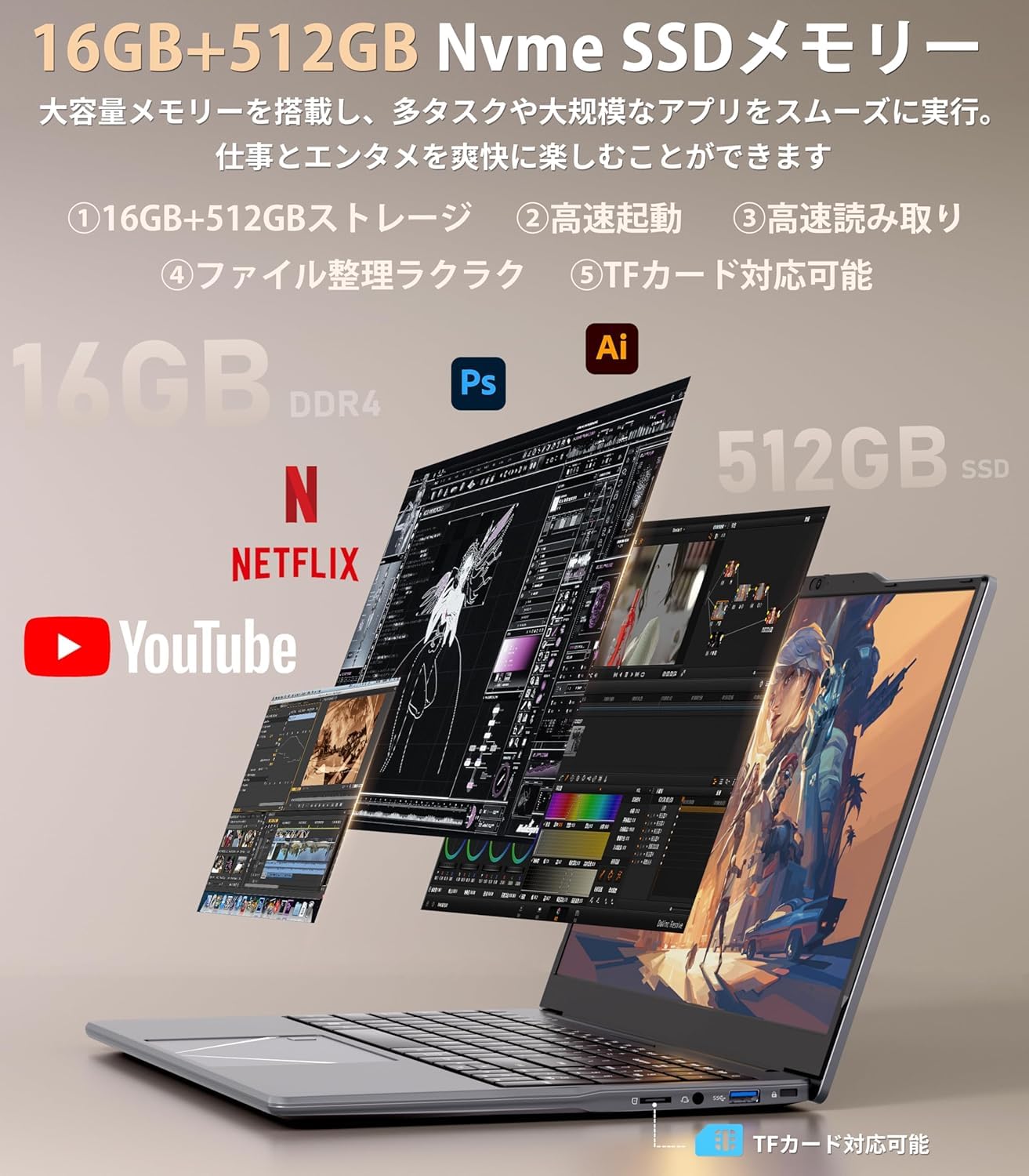 Amazon.co.jp: ノートパソコン【Office2024搭載＆Win 11 pro 】 軽量