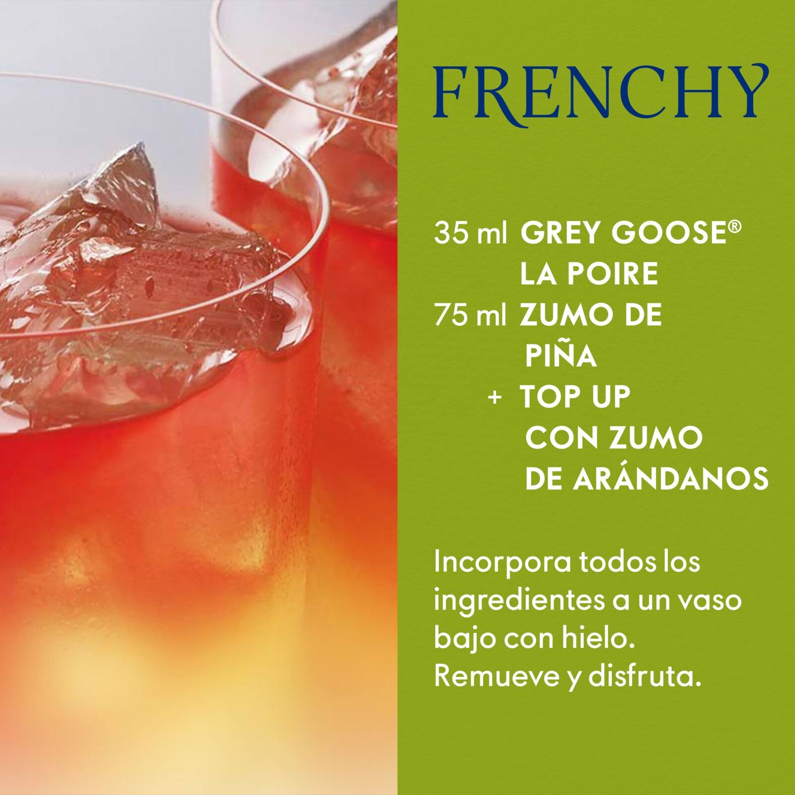 GREY GOOSE La Poire, ALC. 40 %, 100 cl / 1 l, vodka francés aromatizado de, elaborado con Grey Goose y peras de Anjou infusionadas y destiladas