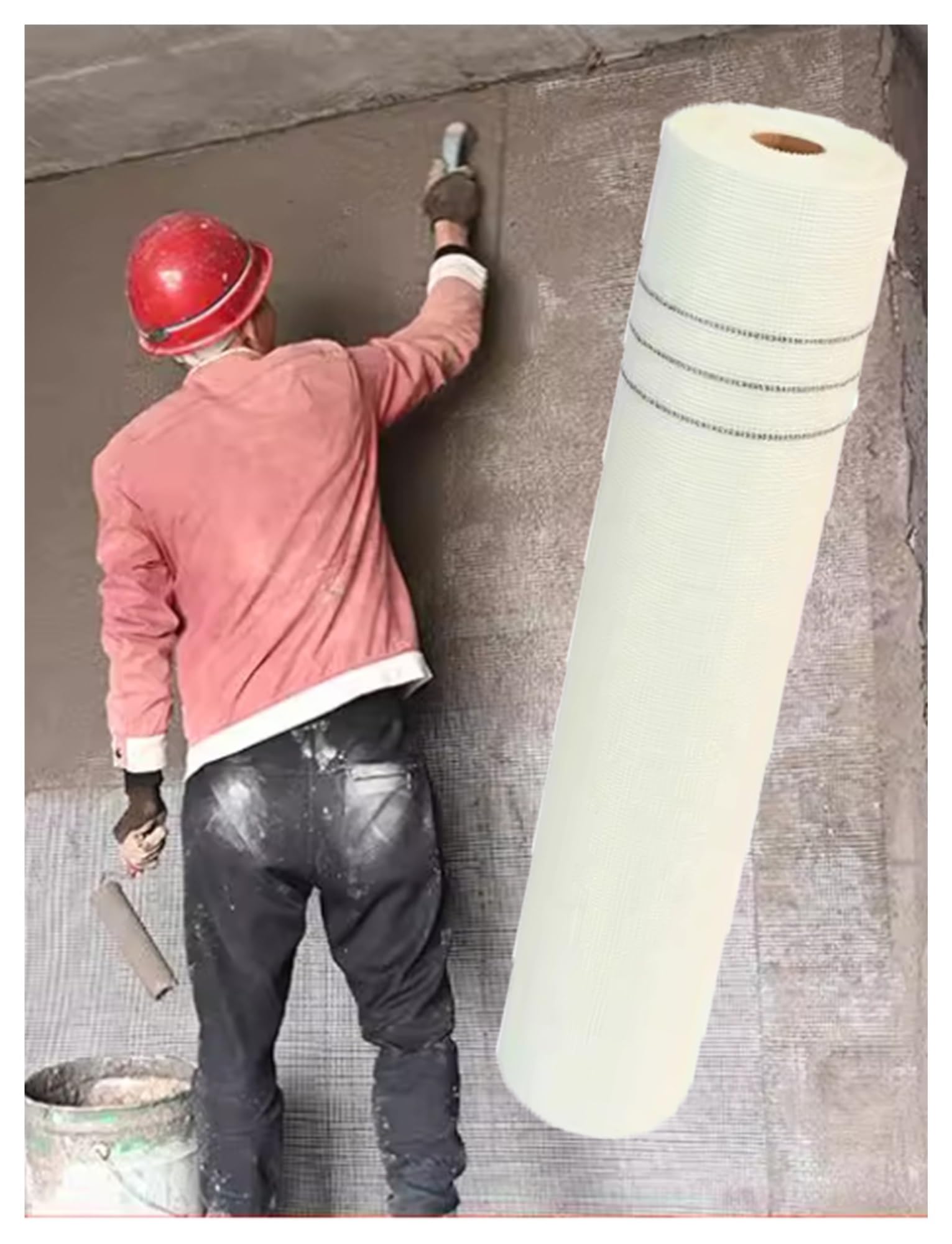 Treillis en fibre de verre anti fissure 160 g m² pour enduit mural