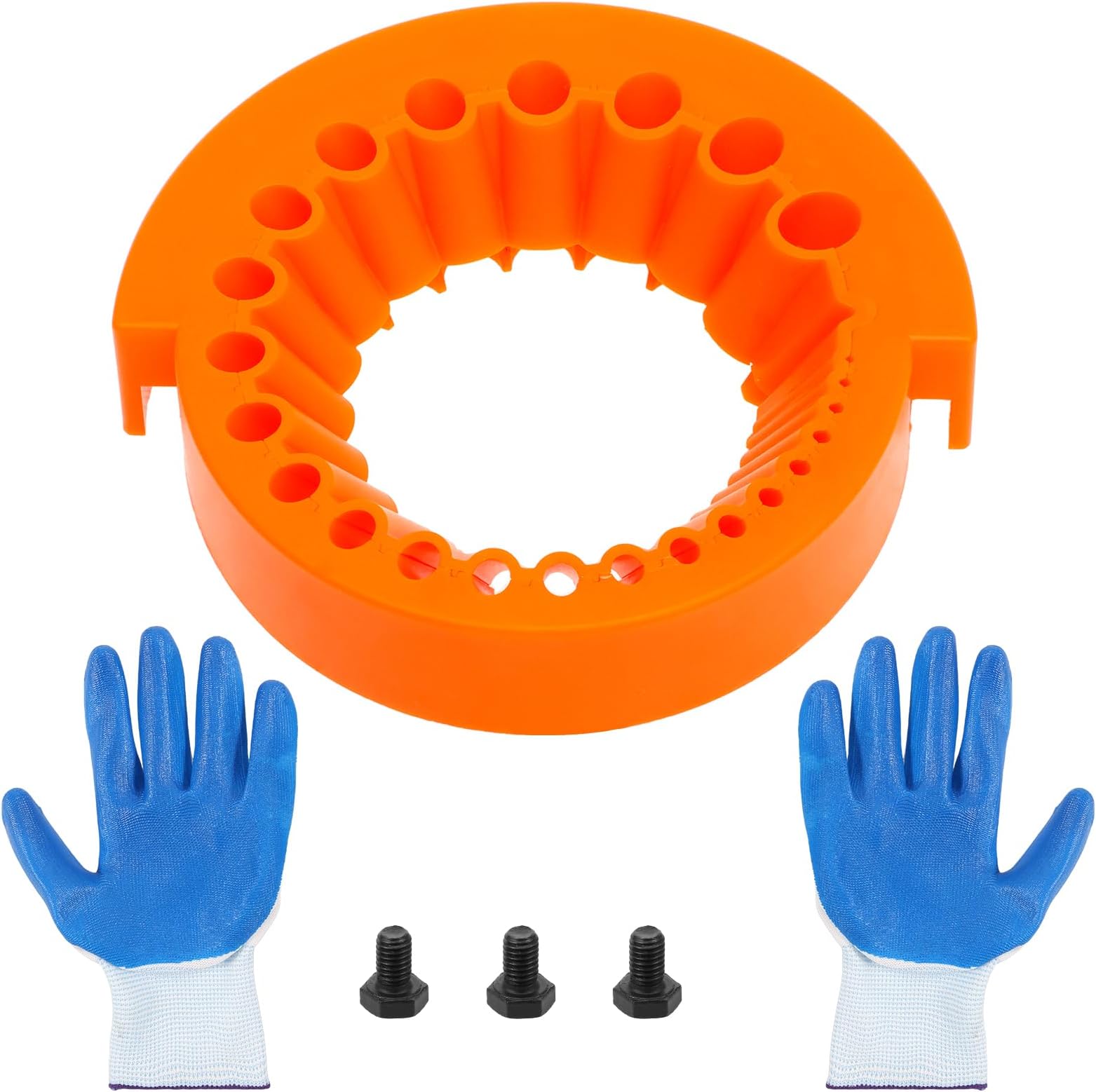 Drill Bit Sharpener, Power Drill Bit Grinding Attachment, Old Drill Bit Grinder, Giant Blade Angle Grinder for Grinding Drill Bits, 2 to 13 Mm Drill Bits for Grinding 125 Mm Grinder(Orange)
