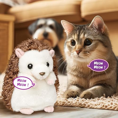 Vista 20 de YH YUHUNG Juguete de peluche de pingüino parlante - Animal de peluche interactivo que repite el juguete para niños