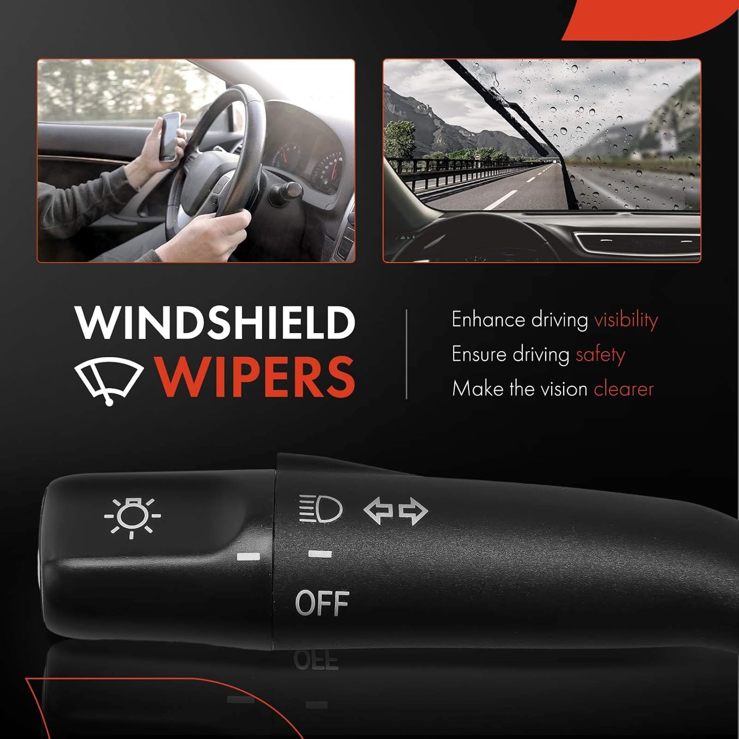 A-Premium Turn Signal Switch, Headlight Dimmer Multifunction Switch Compatible with Toyota 4Runner 2000-2009, Paseo 1997-1998, Tercel 1997-1998, No Fog Light Operator