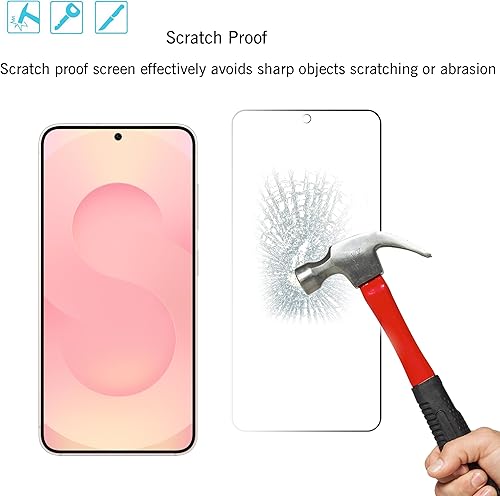 Miniatura 9 de Ailun Protector de pantalla de vidrio para Galaxy S23 FE 6.4 pulgadas, paquete de 3 + 3 unidades de lente de cámara, vidrio templado, desbloqueo de