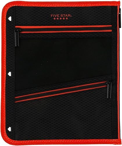 Five Star Bolsa con cierre bolsa para lápices estuche para lápices se adapta a carpetas de 3 anillos el color puede variar 50642