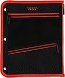 Five Star Pencil Pouch, Pen Case, 3-Pocket Zipper Pouch, Fits 3-Ring Binder, Random Color Shipped, 1 Count (50642)