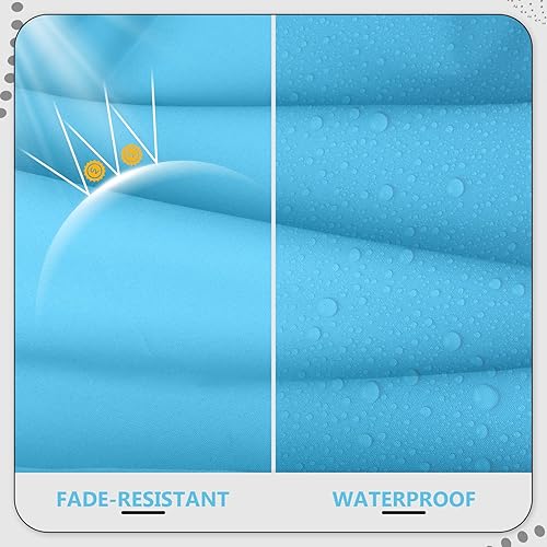 Miniatura 4 de Juego de cojines de asiento profundo para exteriores de 24 x 24 x 6 pulgadas, cojines de repuesto impermeables y resistentes a la decoloración,