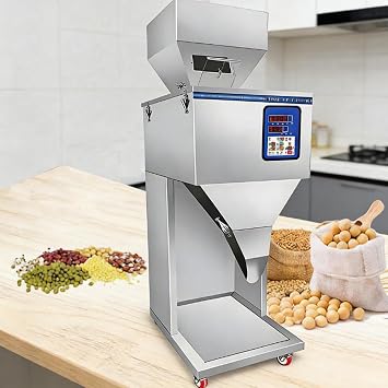 Digital Control Particle Filling Machine,Particle Subpackage Machine,with Foot Pedal,Powder Filler Automatic Particle Dispenser 10gto999g