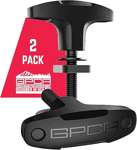 Miniatura 80 de GPCA juego de 6 tornillos estriados de cabeza resistente, de fácil liberación, con tuercas, arandelas y anillos para sujeción para Jeep Wrangler YJ