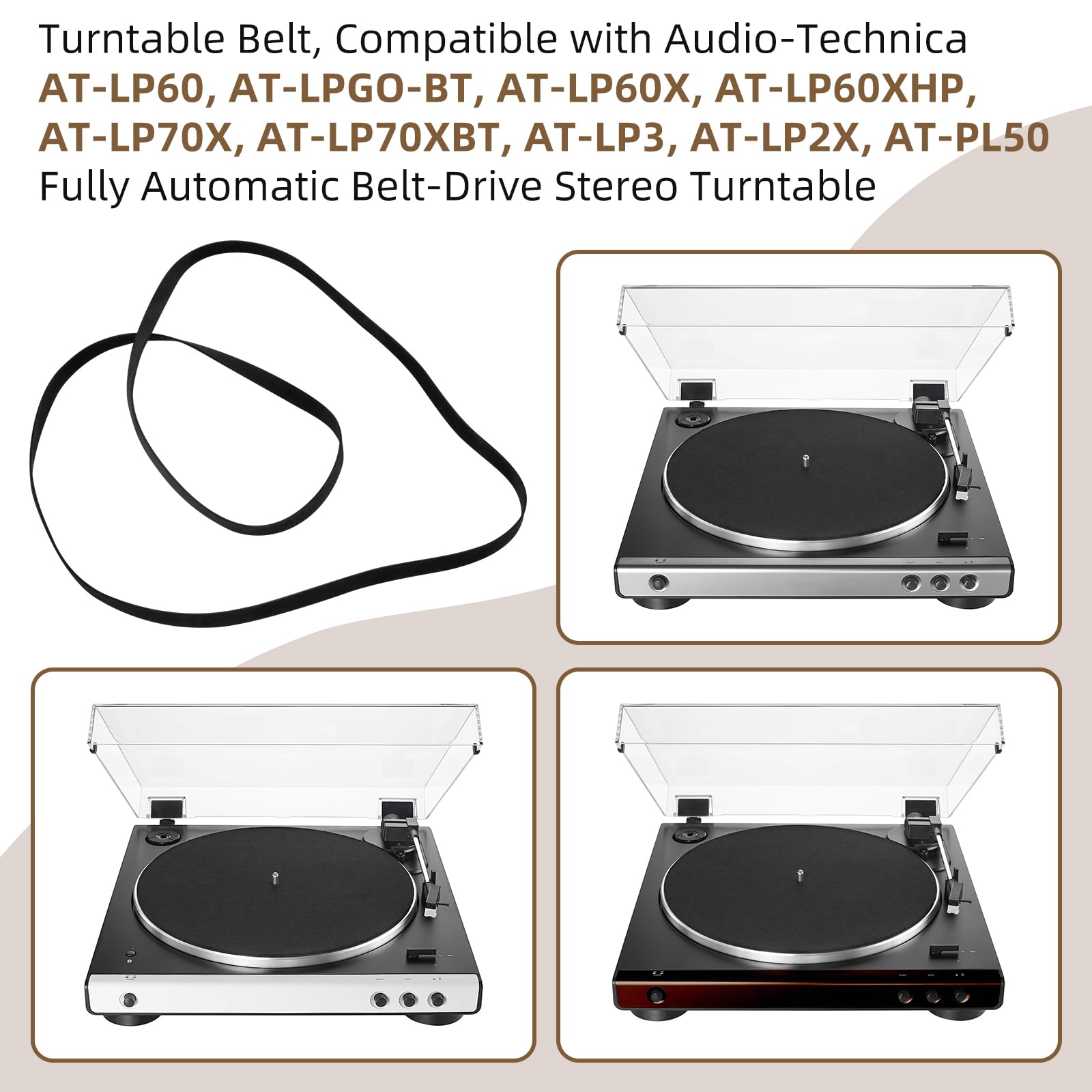 Amazon.co.jp: Sxkxm ターンテーブルベルト AT-PL50 AT-LP60用