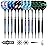 WIN.MAX Darts Plastic Tip - Soft Tip Darts Set - 12 Pcs 18 Gram with 100 Extra Dart Tips 12 Flights Flight Protectors and Wrench for Electronic Dart Board