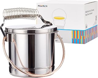 MEEDEN Portable Paint Brush Washer: Stainless Steel Artist Brush Cleaner with Extra Large Capacity - Paint Brush Holder for Oil & Acrylic Painting