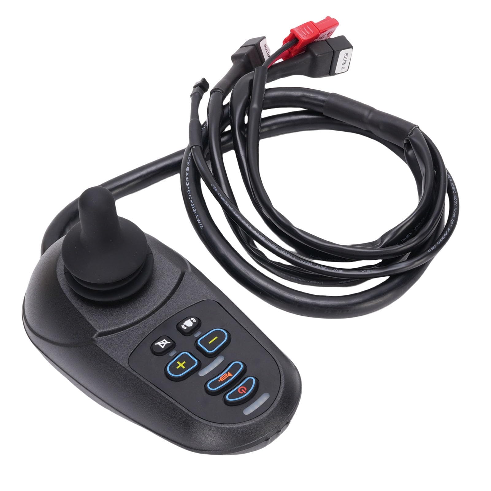 Fafeicy Elektryczny Kontroler Typu Joystick dla Wózka Inwalidzkiego 50A z funkcją Zatrzymania Rampy EABS i Ergonomicznym Uchwytem Sterującym