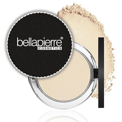 Bellapierre Base mineral compacta SPF 15  Base de maquillaje en polvo prensado, corrector, polvo de acabado y fijación, compacta para llevar,
