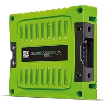 Banda 1 Channel Vehicle Audio Bass Amplifier - High Power Monobus Amplifier with Subsonic and Low Pass Filter, 2 Ohm Stable, LED Indicator, Sound Specialization, Green - BANDA 2K2OHMGREEN