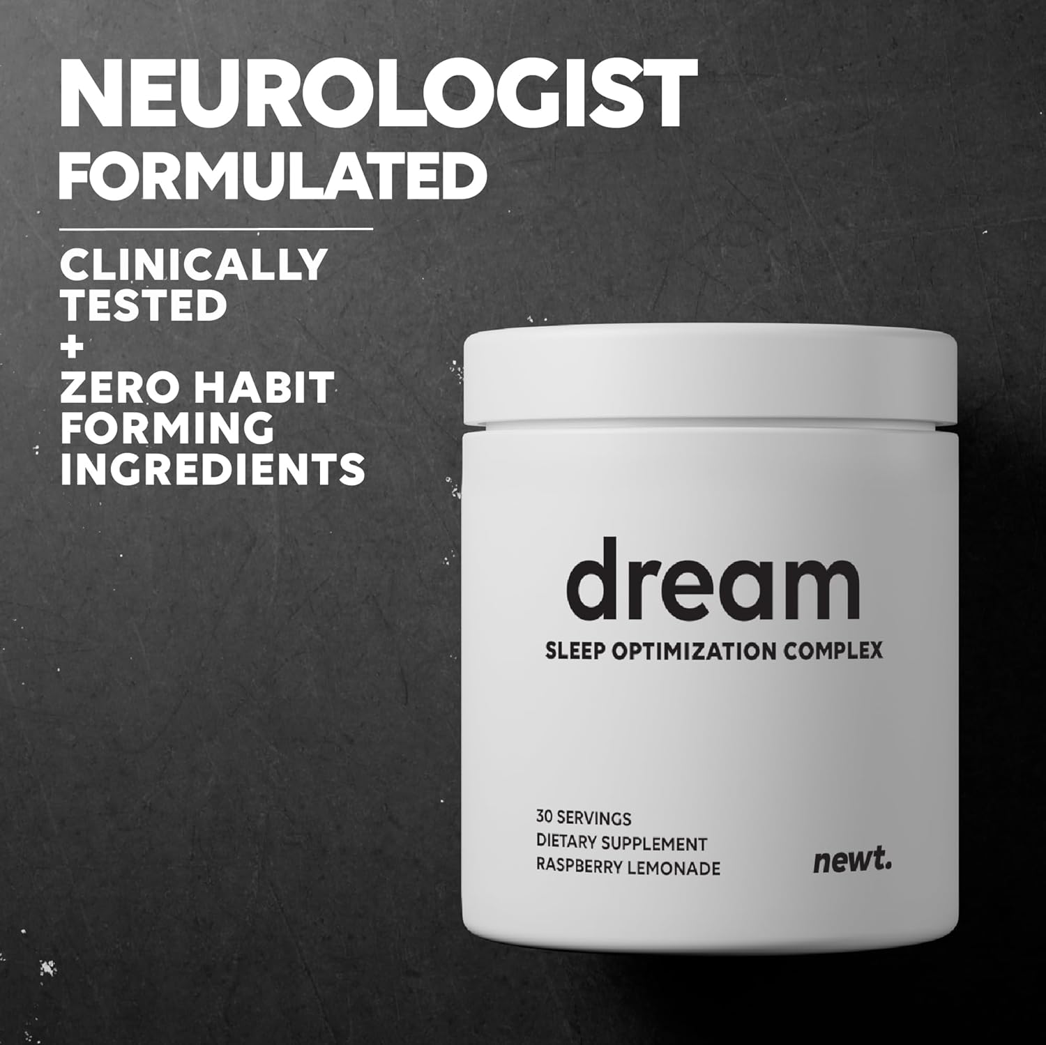 Dream Sleep Aid Powder | Magnesium L-Threonate, Apigenin & Theanine | 2400mg 7-Ingredient Non-Habit Forming and Natural Sleep Aids for Adults | Deep Sleep Super Calm & Stress Relief - 30 Day Supply