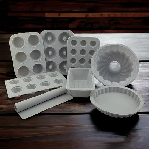 Miniatura 3 de G&S Design Juego de utensilios de silicona para hornear de 8 piezas