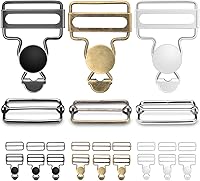 Vista 12 de CooBigo Juego de 6 hebillas de metal para overoles, clips de cierre de repuesto de 1-1/2 pulgadas con hebilla deslizante tri-glide ajustable