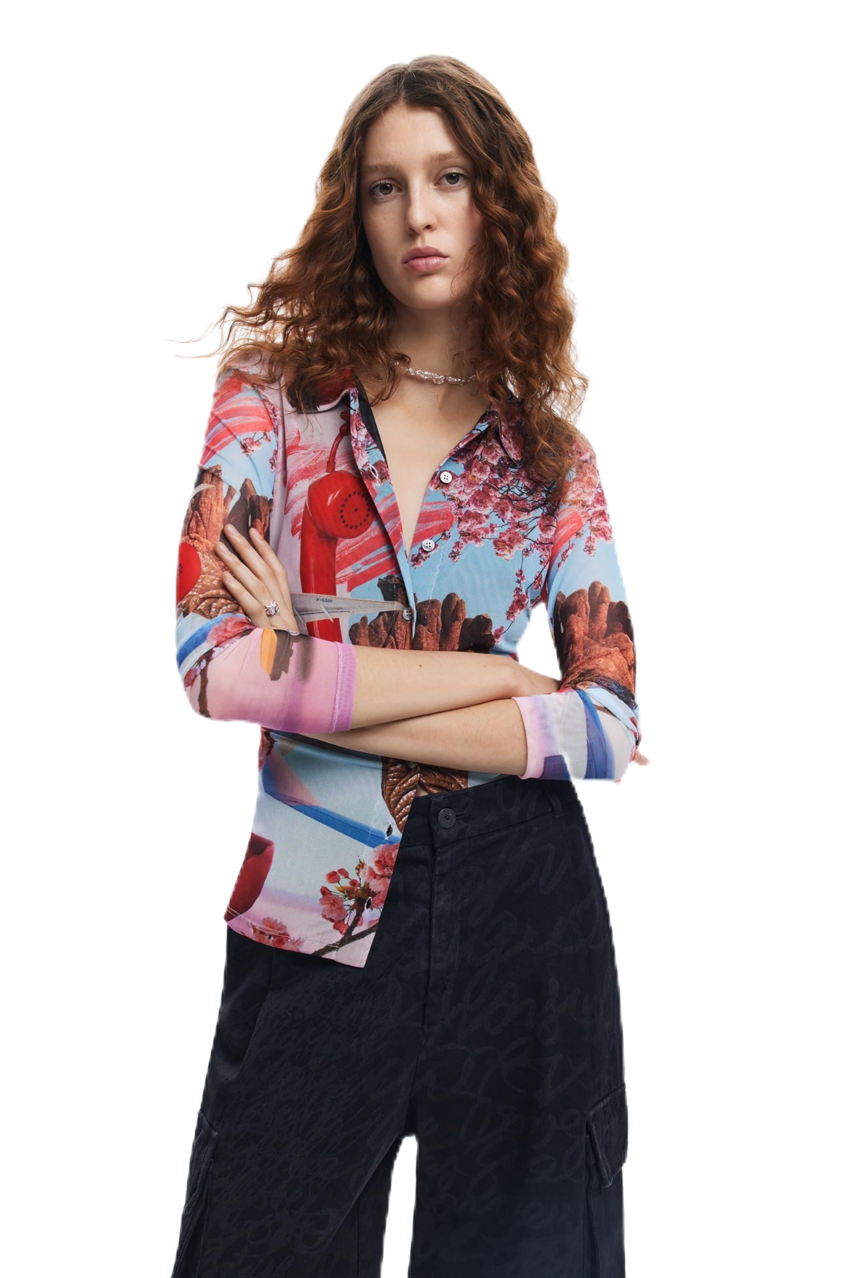 Desigual Pant_PO_Lacroix, 2000 Negro, XS