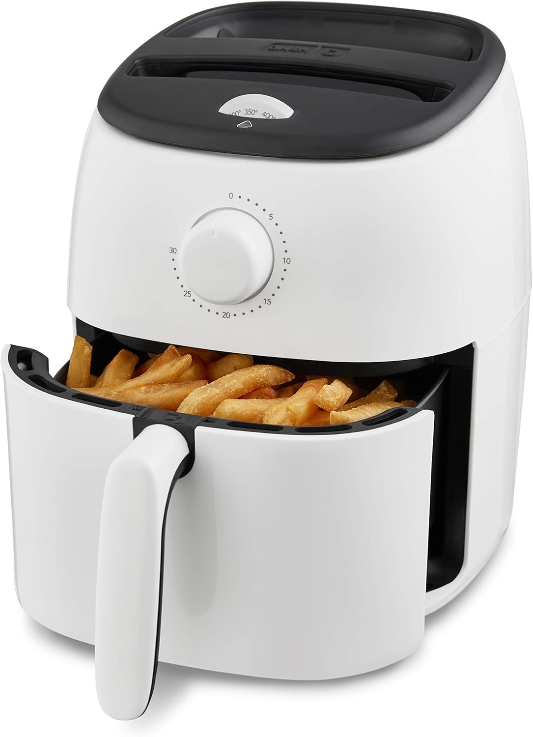 DASH Tasti-Crisp™ Electric Air Fryer Oven, 2.6 Qt., White – Compact Air Fryer for Healthier Food in Minutes, Ideal for Small Spaces – Auto Shut Off, Analog, 1000-Watt DASH Tasti-Crisp™ Electric Air Fryer Oven, 2.6 Qt., White – Compact Air Fryer for Healthier Food in Minutes, Ideal for Small Spaces – Auto Shut Off, Analog, 1000-Watt