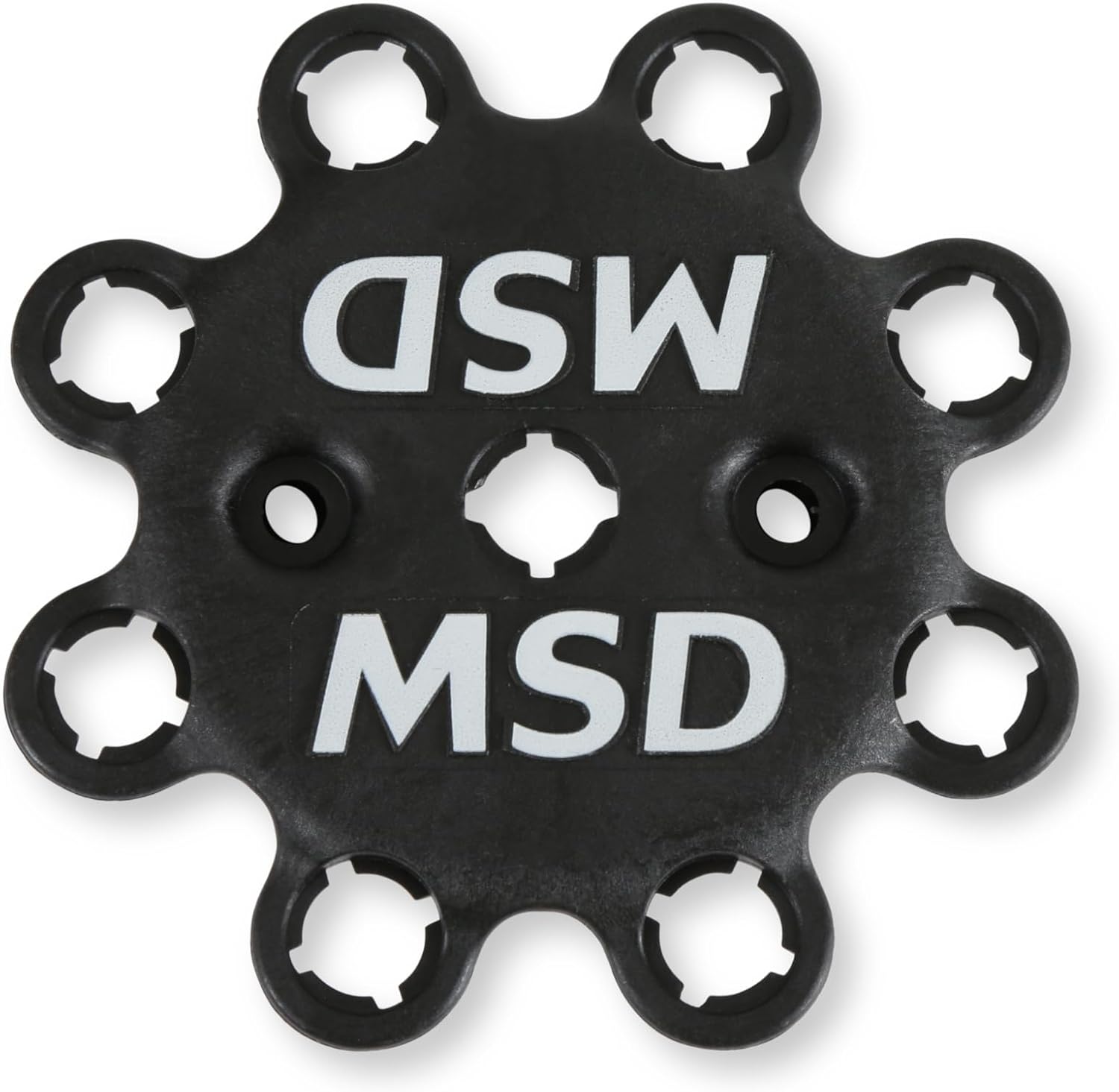 MSD 84333 Black, V8 Distributor Cap with HEI Terminals and Spark Plug Wire Retainer
