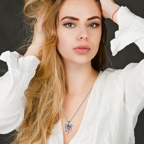 Miniatura 4 de MAIBAOTA Collar de dragón para hombres y mujeres, collar de cristal, collares geniales para hombre, joyería de dragón, collar de piedras preciosas