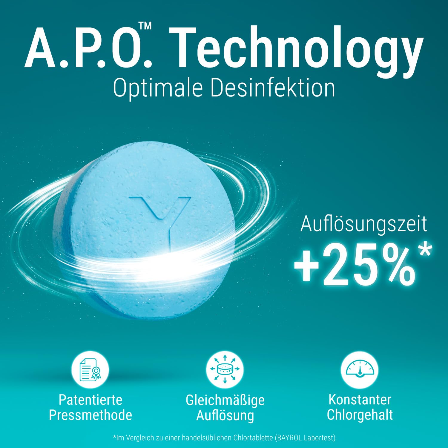 BAYROL Chlorilong® Ultimate 7 – Chlortabletten für Pool 7-in-1 – Vollständige Desinfektion von Poolwasser und Filter – 16 x 300 g (4,8 kg)