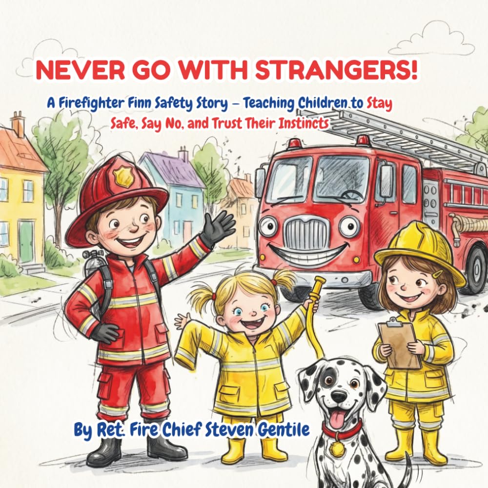 NEVER GO WITH STRANGERS!: A Firefighter Finn Safety Story — Teaching Children to Stay Safe, Say No, and Trust Their Instincts (new illustrated books for firefighter finn)
