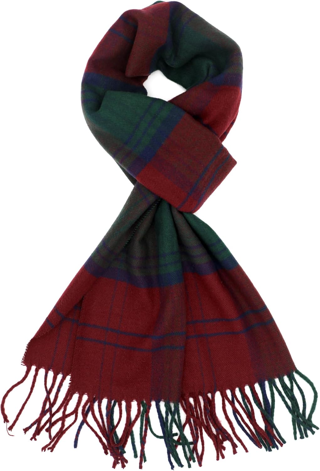 Achillea Cashmere Feel Tartan Plaid Scarf - Classic Winter Scarf for Men & Women, Scottish Heritage Holiday Gift