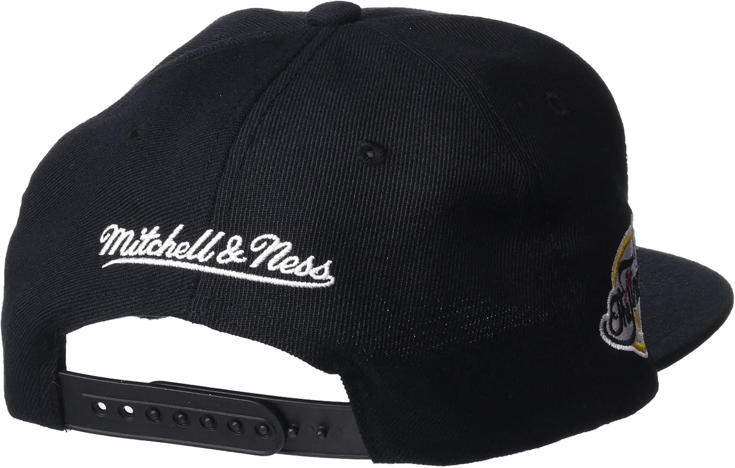 Mitchell & Ness Miami Heat NBA Top Spot Snapback Hat Adjustable Cap - Black/2007 NBA Finals Side Patch/Hardwood Classics