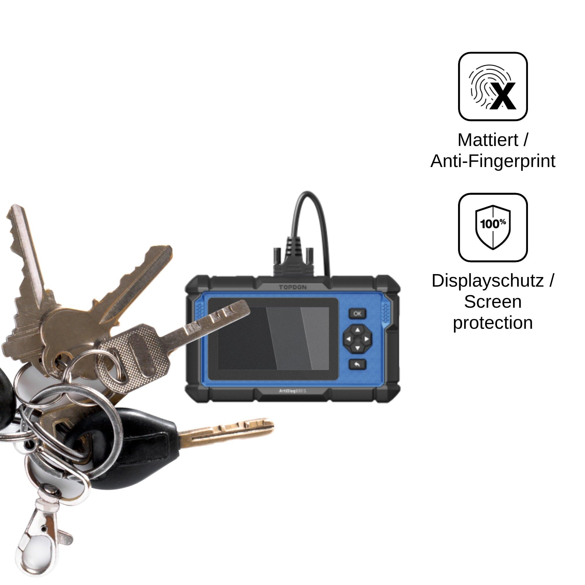 dipos Protection écran anti-espion pour Topdon ArtiDiag 600 Pro