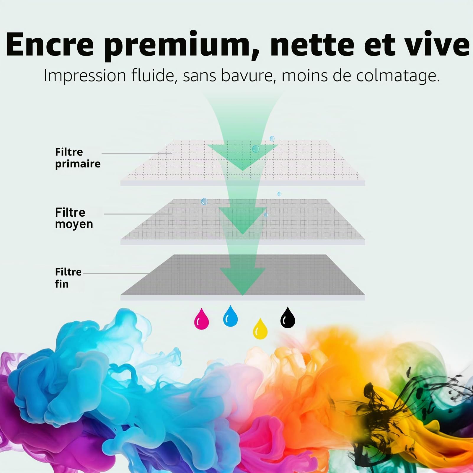 62XL Cartouche pour HP 62 OfficeJet 5740 250 200 250C 200C 252 Envy 5640