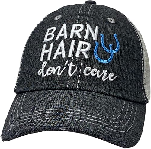 COCOVICI Sombrero para mujer Barn Hair Don't Care Sombrero Barn Hair Don't Care Sombrero para mujer gris oscuro, Gris oscuro