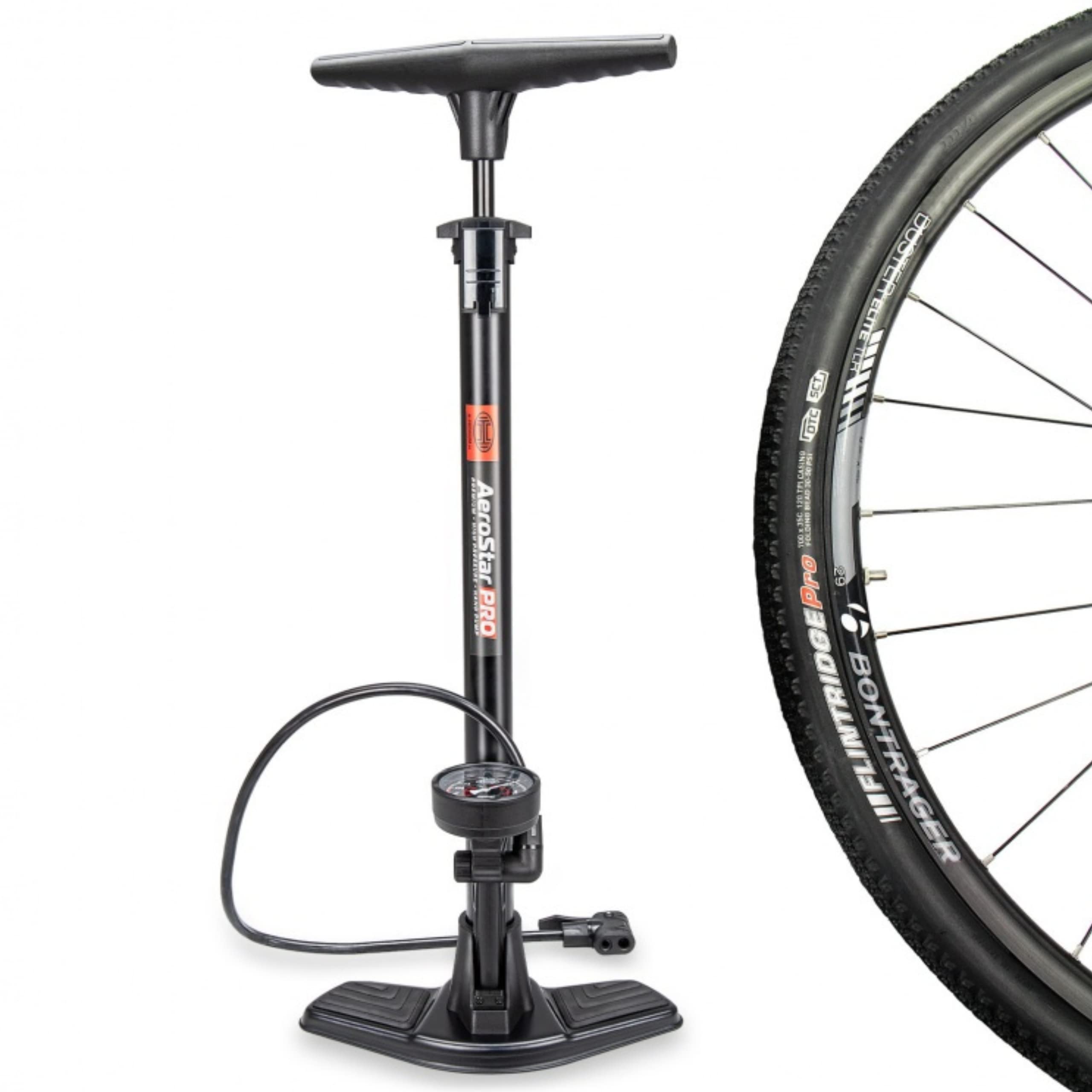 Heyner AerostarPro Hand Air Pump Tyre Inflator For Bike Car 11 Bar 160 Psi Presta Shrader H216200