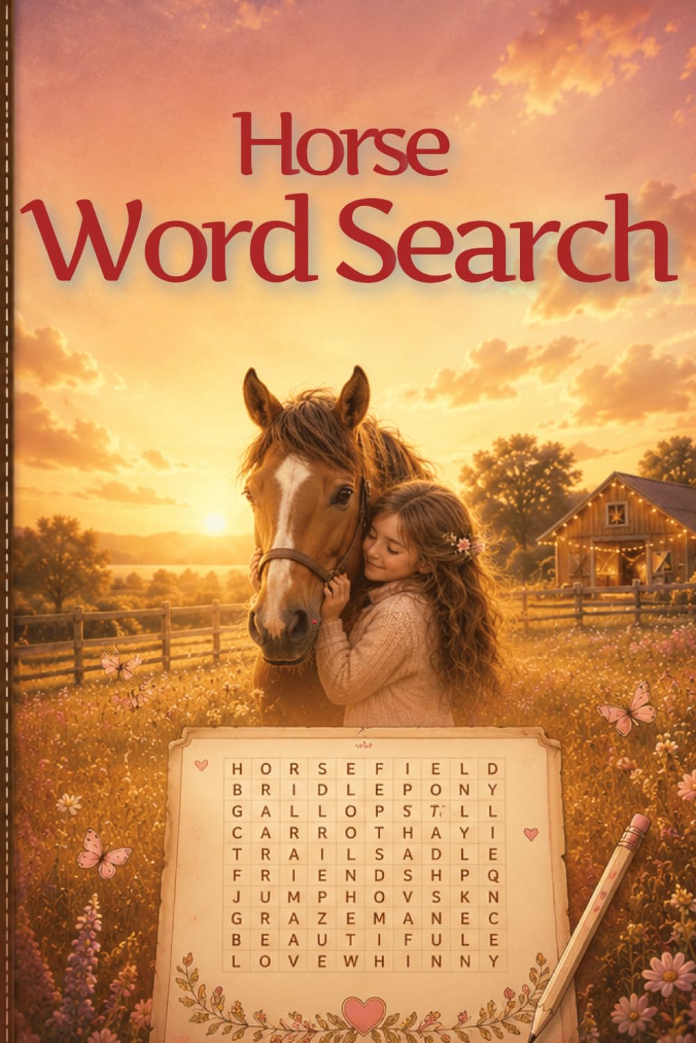 Horse Word Search: Horse Word Search for Adults