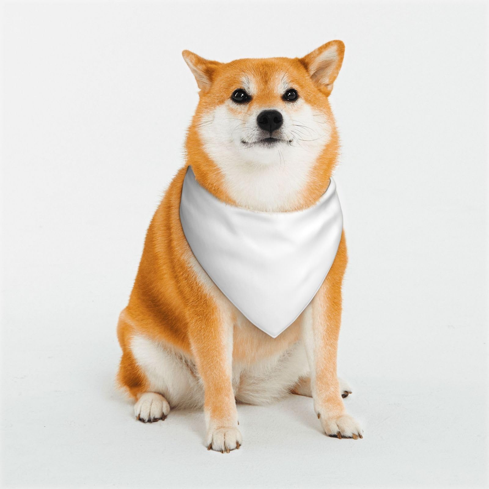 White Dog Bandanas,Triangle Reversible Pet Scarf for Boy and Girl,Bandana for Small Medium Large and Extra Large Dogs Small