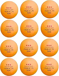 12 Bolas Ping Pong Huieson 3 Estrelas D40+ Plástico Abs