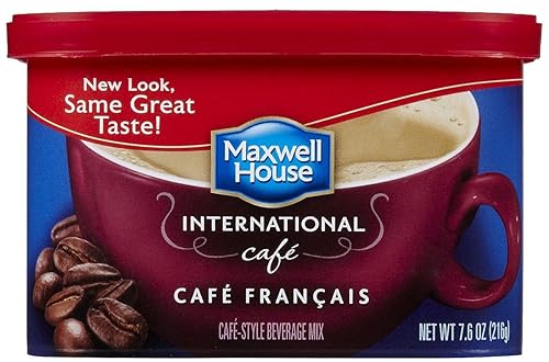 Vista 50 de Maxwell House International - Mezcla de café instantáneo de vainilla y caramelo con un estilo de cafetería (recipiente de 8.7 onzas)