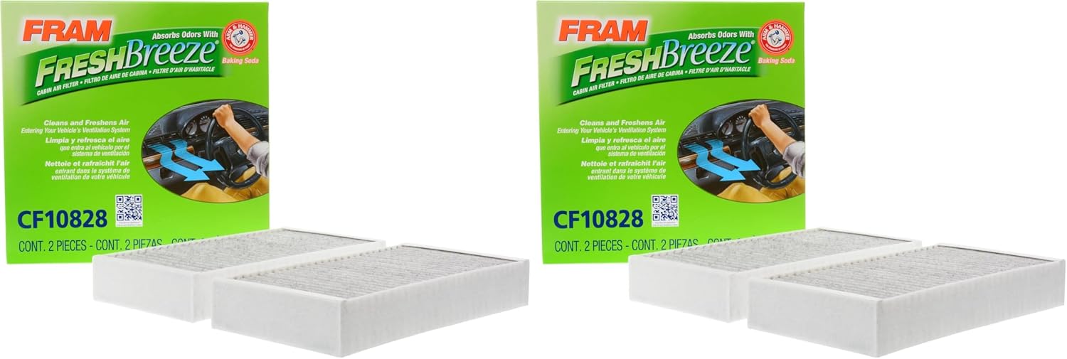 FRAM Fresh Breeze Cabin Air Filter with Arm & Hammer Baking Soda, CF10828 for Mercedes-Benz Vehicles