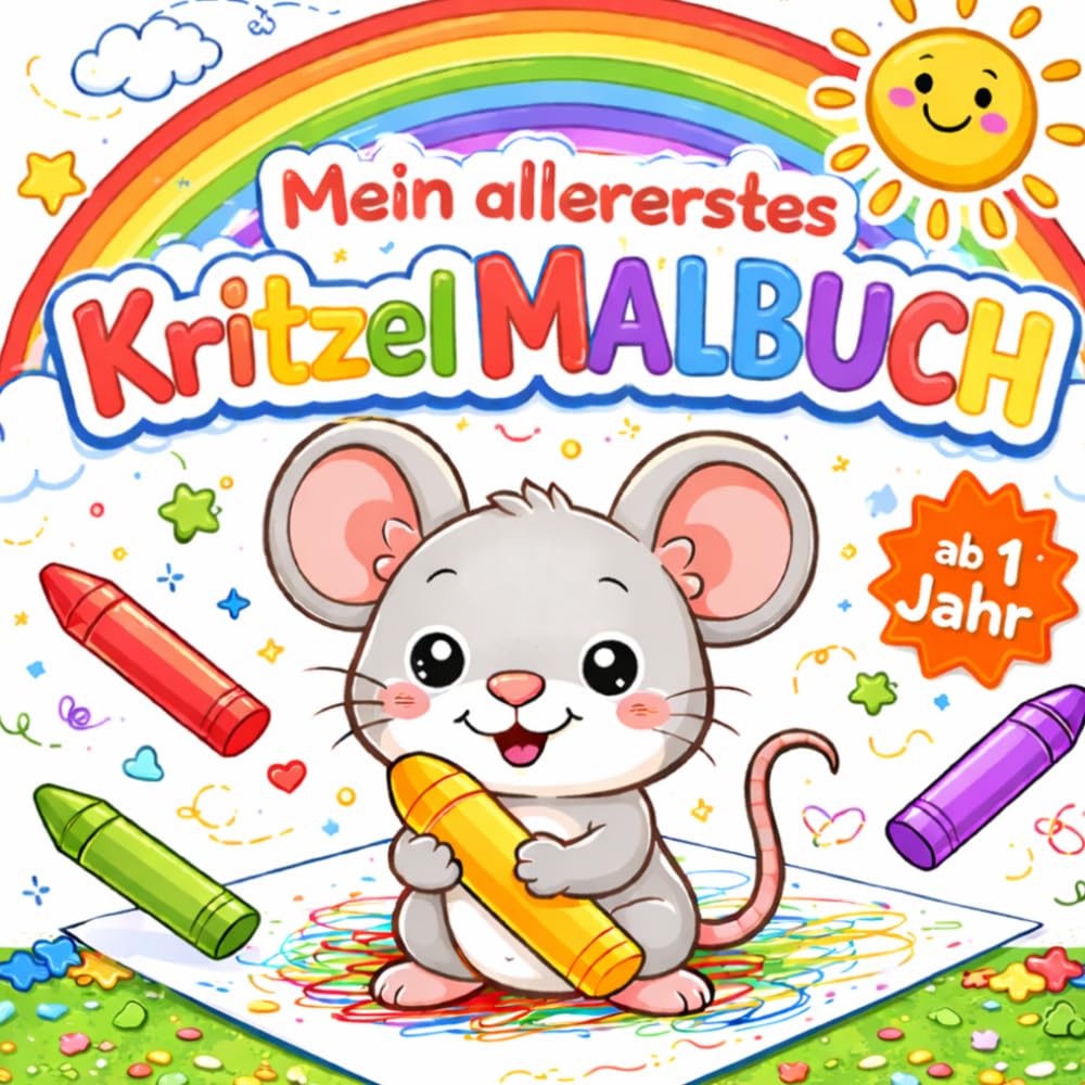 Mein erstes Kritzel-Malbuch - für kleine Hände ab 1 Jahr!