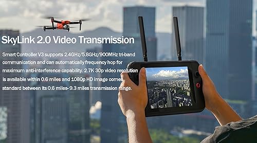 Miniatura 6 de Smart Controller V3 Remote Drone Accessories 79 inch Screen High Brightness Display 4K60fps H264 8-core Processor 15KM Transmission Distance