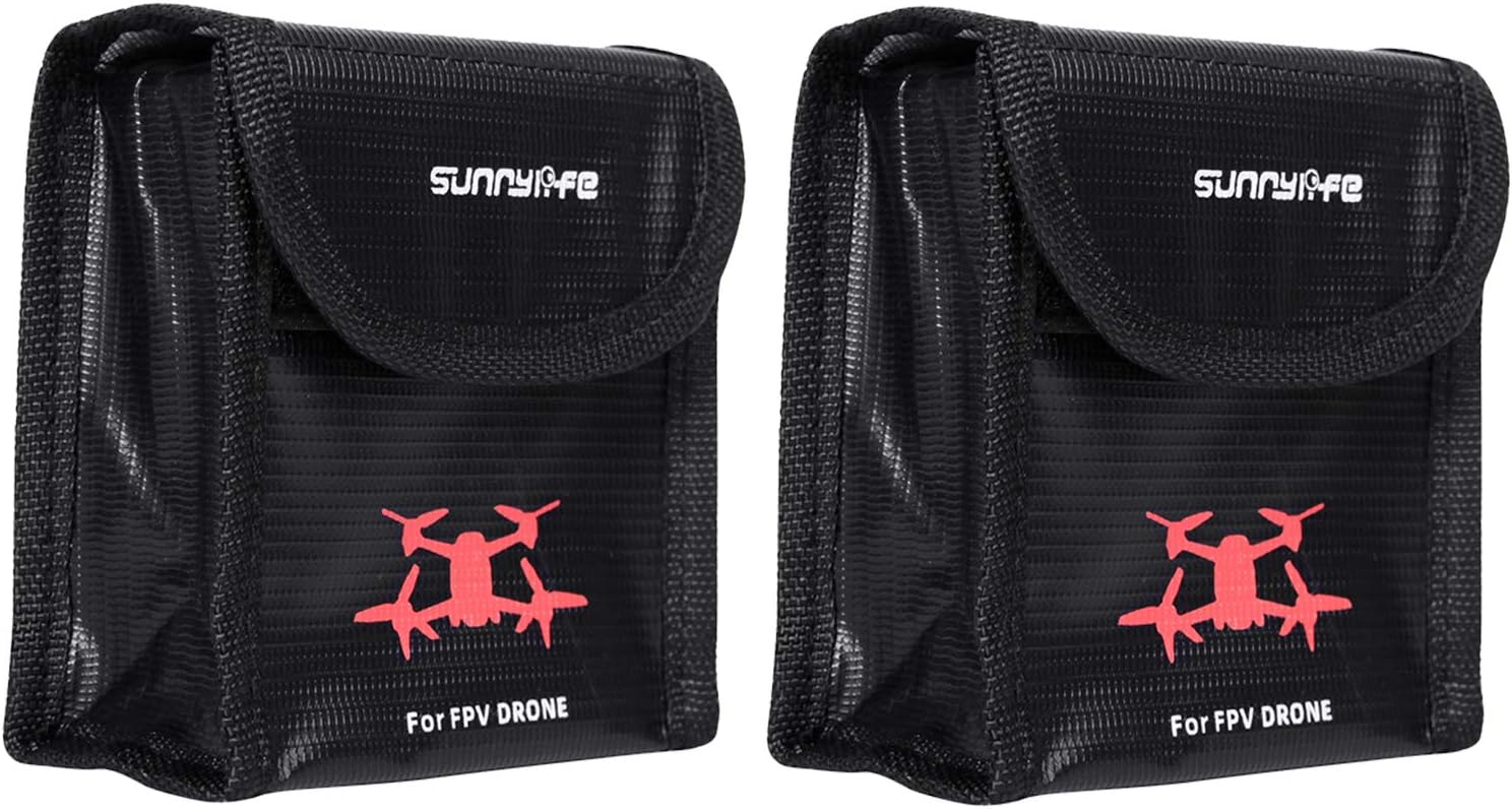 Original FPV Intelligent Flight Battery 2000 mAh 2 Pcs for DJI FPV Drone with 2 Pcs Battery Safety Storage Bag