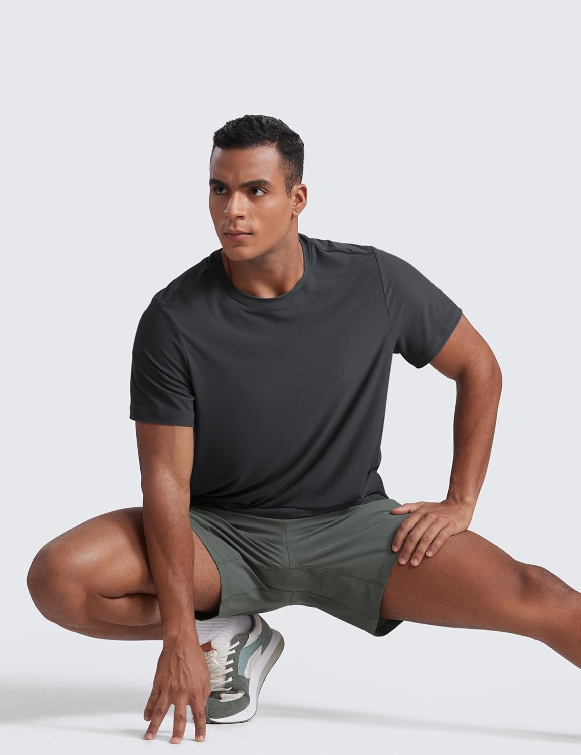 CRZ YOGA Cloudweight Crewneck Shirts for Men - Comfy Lightweight Workout Casual Athletic Short Sleeve T-Shirts