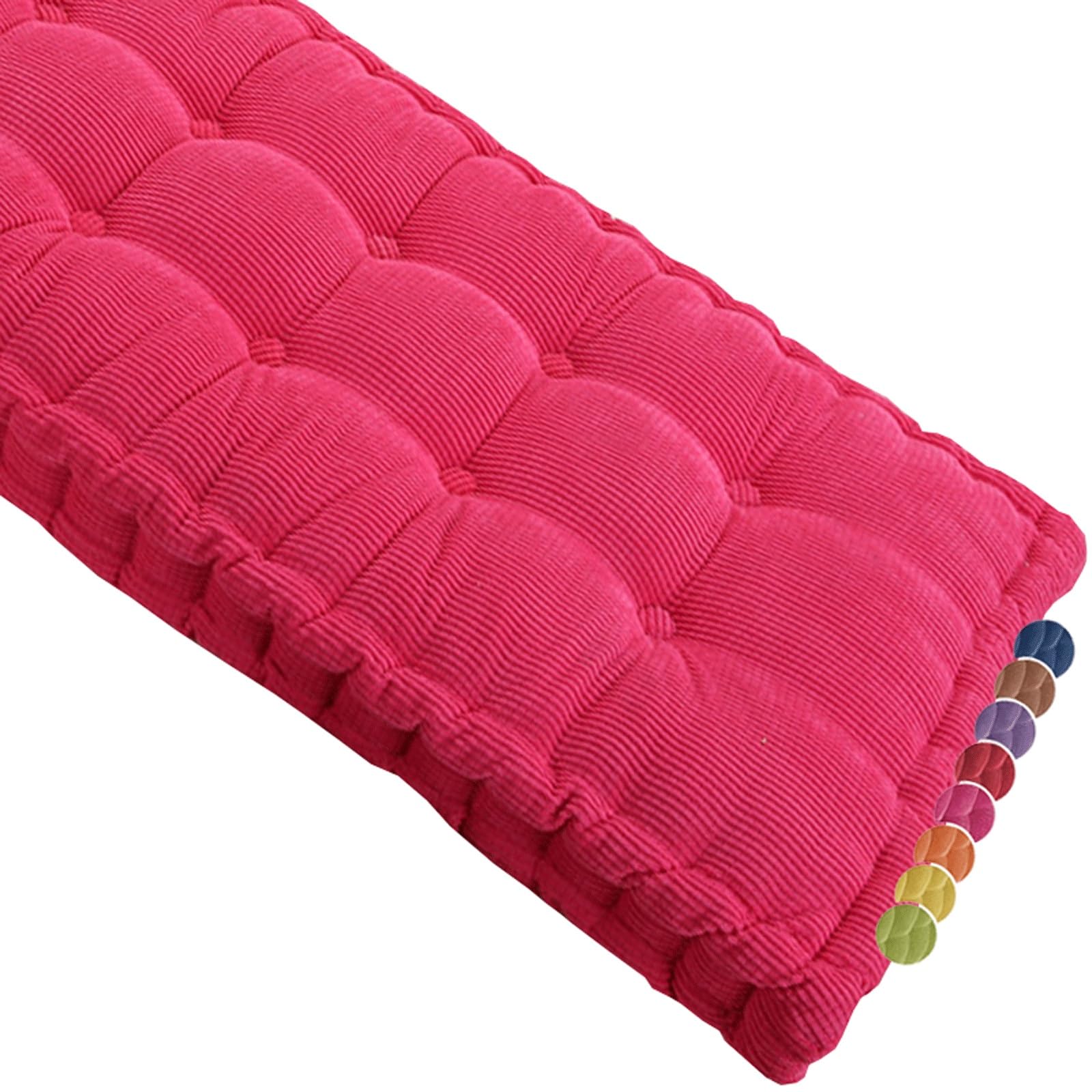 Uyeoco Rose Red Garden Bench Cushion Indoor/Outdoor 2/3 Seater 120Cm/150Cm/140Cm/170Cm For Furniture, Chair, Windowsill, Terrace(,150X40cm(59X15.7in))
