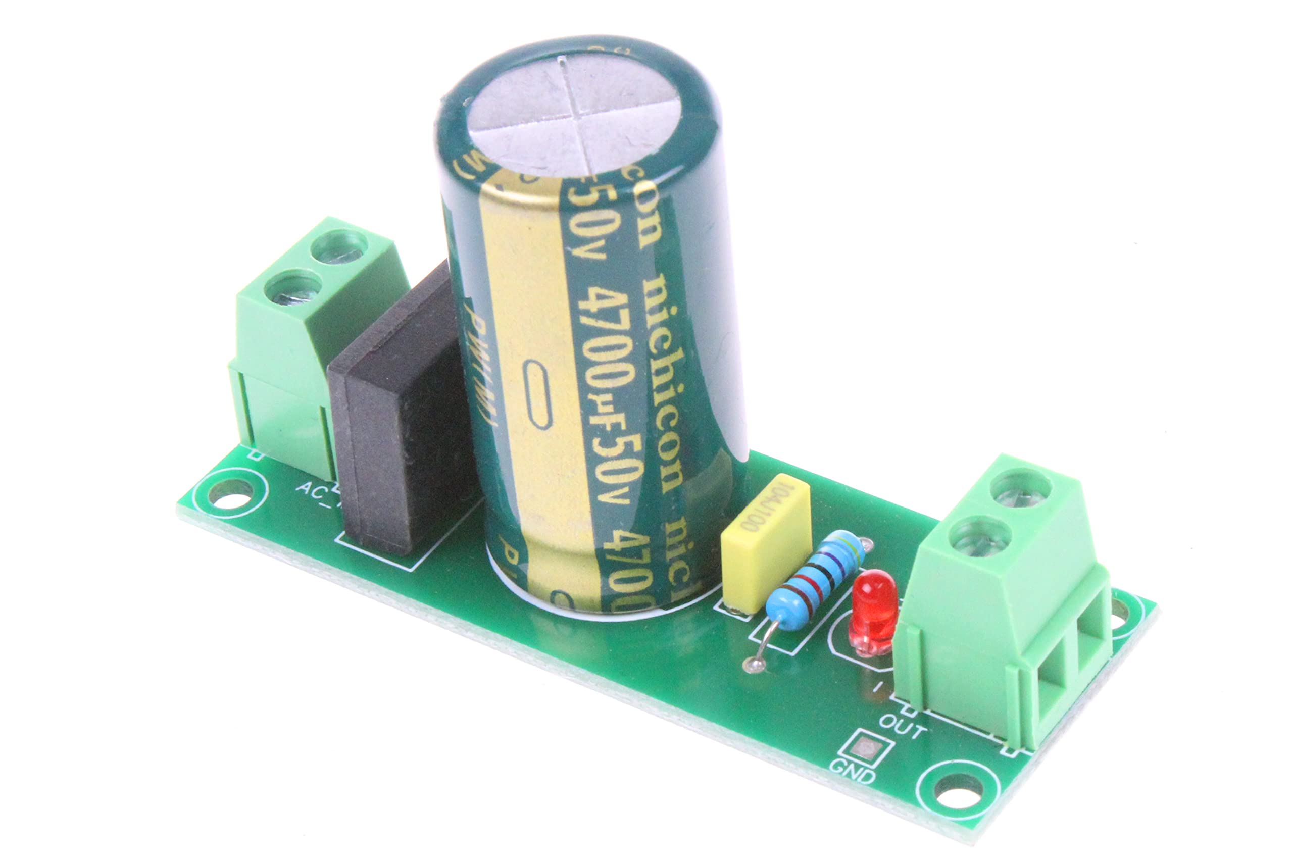 NOYITO 50V 4700uF 6A Rectifier Filter Power Board Single Supply Rectifier AC to DC Power Module