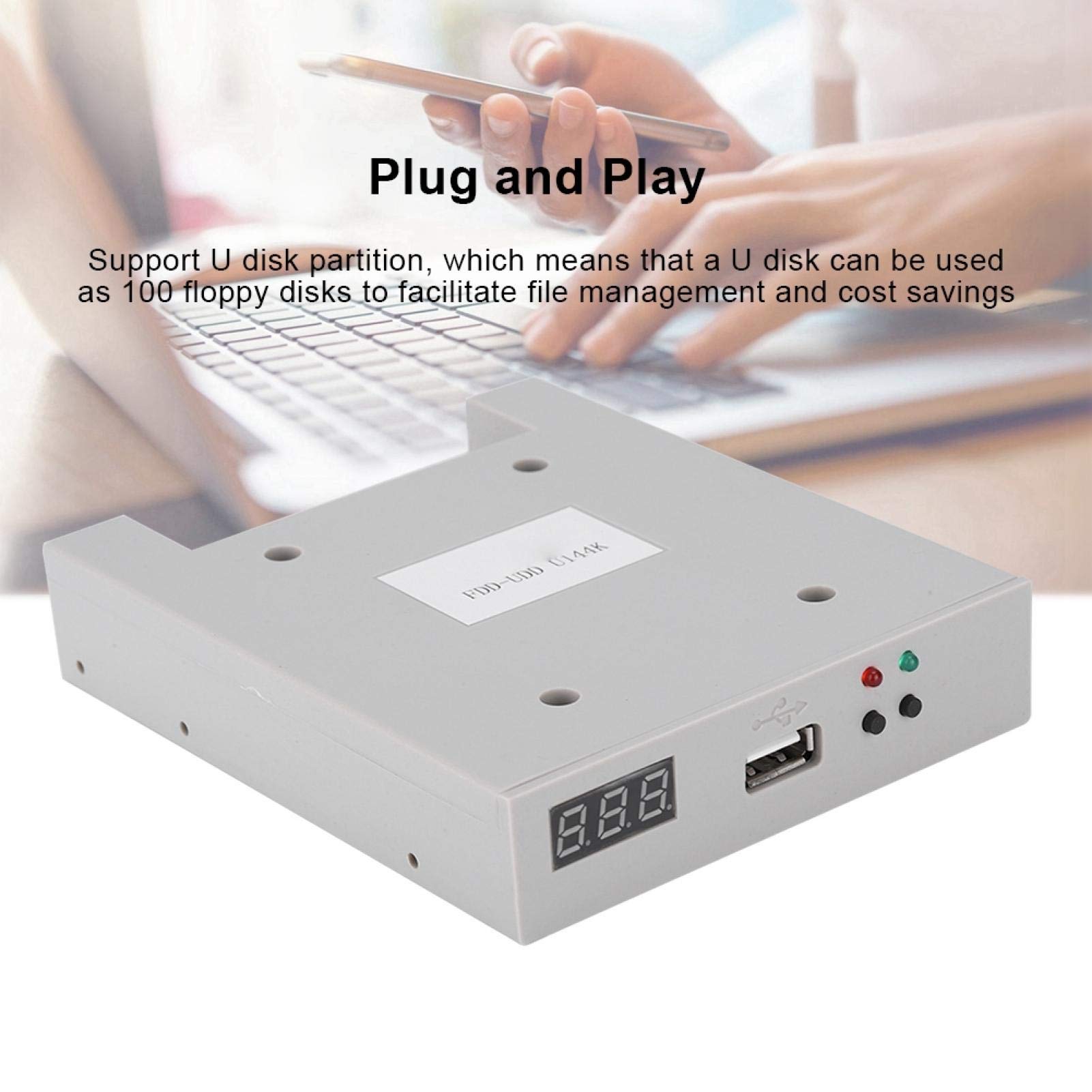 CUEA Emulador de Disquete, Emulador de Disquete Portátil Profesional de Gran Capacidad para Bricolaje para Mantenimiento