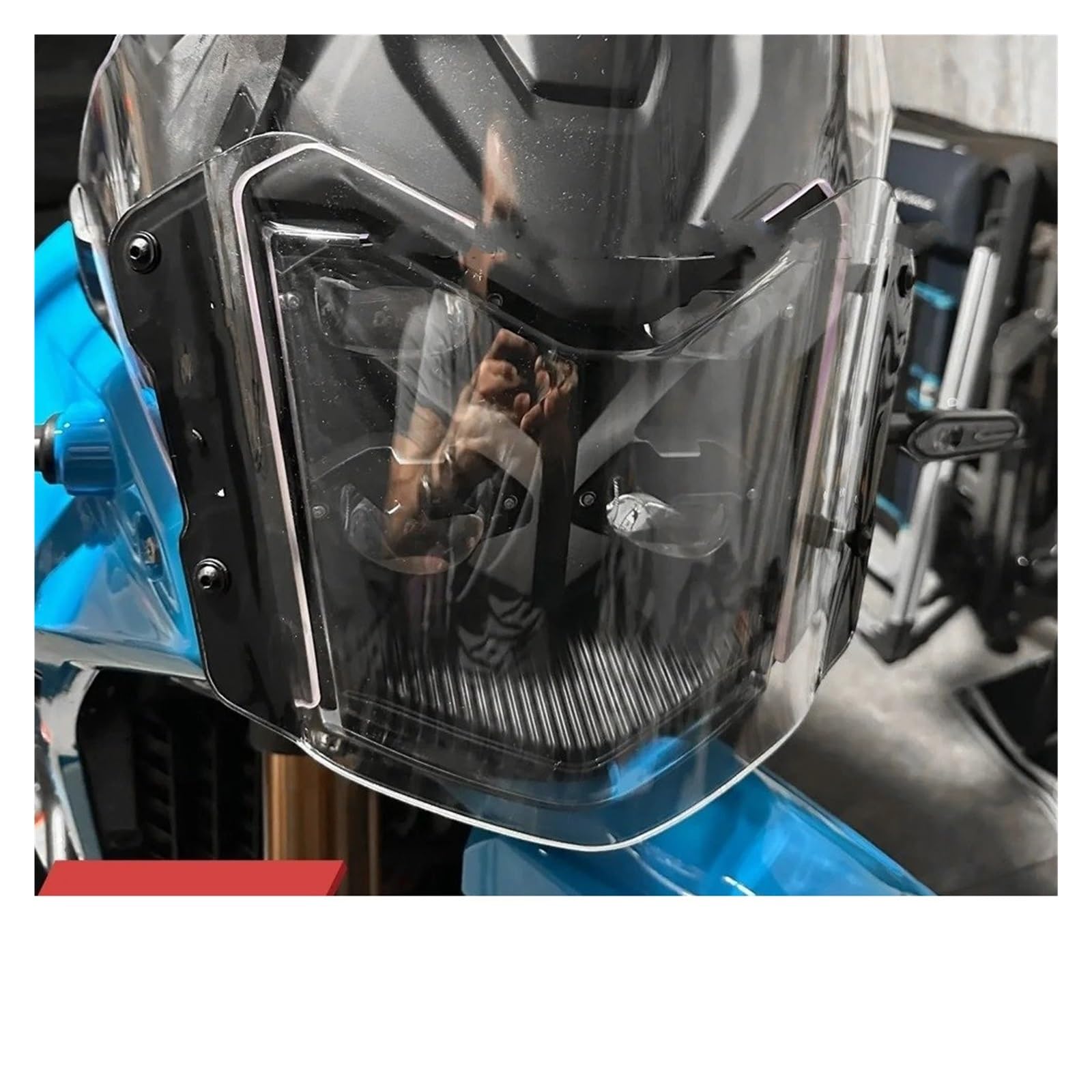 Motocicleta Protector Faros Para Tenere 700 2025 Modelo Accesorios De Motocicleta Cubierta Protectora Faro Transparente Protector Luz Cabeza Acrílica(Transparent)