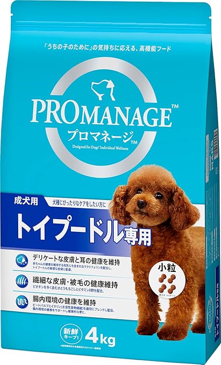 輝く高品質な プロマネージ 成犬用 トイプードル専用 4kg 3コセット M3ad プロマネージ ドッグフード 選べるサイズ展開 Titanicgroup Com